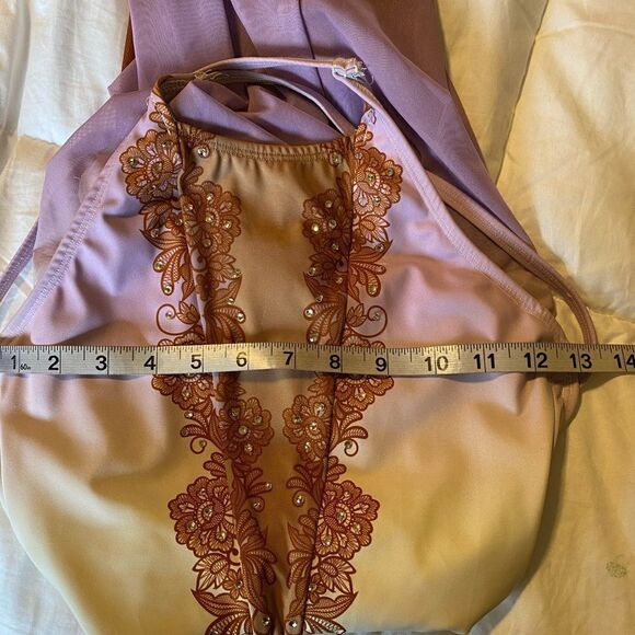 The Line up dance costume lyrical lavender brown ombre water color Cora LC/ SA - Picture 8 of 9